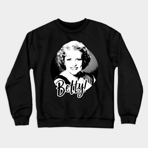 Betty White Crewneck Sweatshirt by dullgold